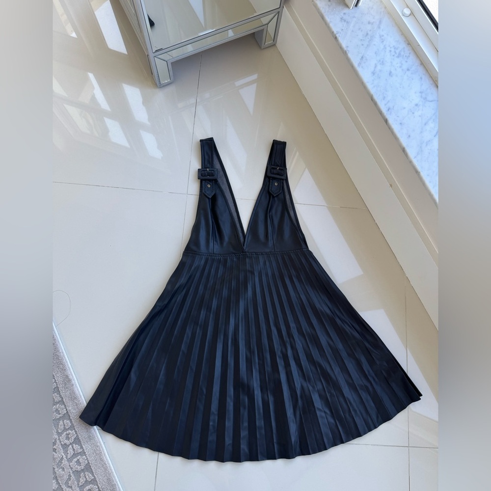 Zara Black dress Textured Jacket